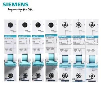 Siemens Miniatúrne prerušovače 6000 A 5SJ6 TYP 1P C 10A 16A 20A 25A 32A 40A 63A 5SJ61**-7CR