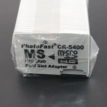1pc Jeden a Dual Slot Čítačky pamäťových Kariet Nové Micro SD SDHC TF na MS Memory Stick Pro Duo Reader pre PSP Karty Adaptéra