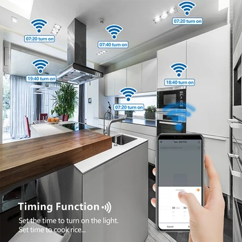 Smart Home Light Switch Wifi Tuya Inteligentný Život App 433Mhz Dotyk Tlačidlo, Prepínač Bezdrôtovej komunikácie na 220V Relé Modul Časovača Domovská stránka Google Alexa