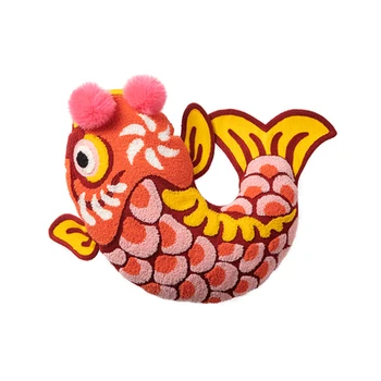Šťastný Tradičný Čínsky Nový Rok Šťastie Ryby Výšivky Vankúš Dragon Peniaze Boh Pohovka Kreslo Nový Rok Dekorácie