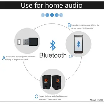 USB 5.1 Adaptér Vysielač, Prijímač Audio Bluetooth-kompatibilné Dongle Bezdrôtový USB Adaptér Pre Počítač PC, Notebook