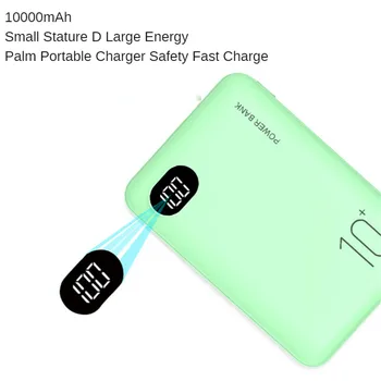 Mini mobile power 10000 mA mobilný telefón prenosné nabíjačky batérií LED rýchlo nabíjačka Xiao externé mobilného batérie Poverbank