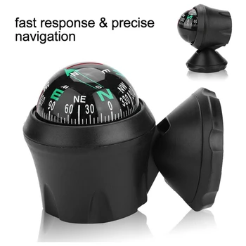 Multifunkčné Najnovšie Univerzálne Auto Kompas Vrecku Mini Loptu Navigáciu Kompas Kempovanie Turistika Kompas na Sklade