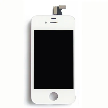 Black White LCD displej Pre iPhone 4 4S 4G Displej LCD Dotykový Displej Digitalizátorom. Montáž Pre iPhone 4G, 4S Predné Pantalla AAA Náhradné
