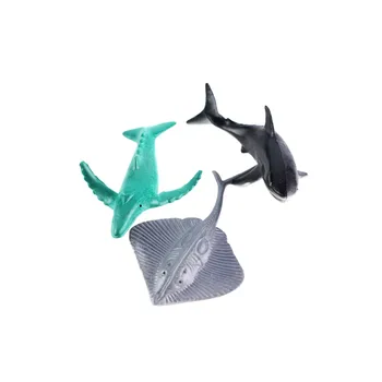 24pcs Oceán, More Simulácia Života Zvierat Model Stanovuje Veľryba Korytnačka Krab Dolphin Akčná Hračka Údaje Deti Vzdelávacie Hračky #YL10