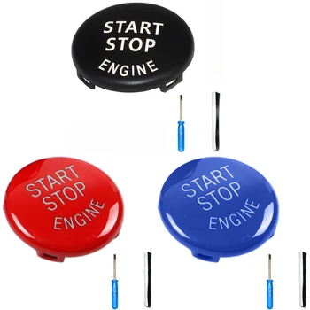 1Set Engine Start Stop vypínač Tlačidlo Kryt Pre BMW E90 E91 E92 E93 E60 E84 E83 E70 E71, E72, Motor Auta Štart Stop vypínač Tlačidlo