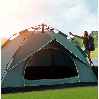 Outdoor Camping Stan 2-3-4 Osoby Pitnej Automatické Stan Jar Typ Rýchle Otvorenie Opaľovací Krém Camping Stan
