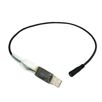 1pc 580 mm Programovanie USB Kábel Pre Bafang Programovanie 5Pin USB Kábel Pre BBS01 BBS02 BBSHD Polovice viesť Motorové