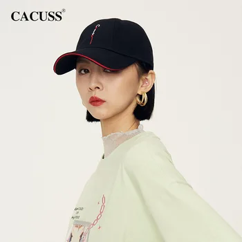 CACUSS kórejský šiltovku pre Ženy, Mužov, Bavlna, Luxusné Značky Klobúky Módne List Výšivky Bežné Klobúk Unisex Slnečné Čiapky pre Chlapca
