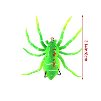 1pcs Spider Mäkké Návnady pesca 8cm 7g Silikónové Umelé Návnady Softbait Láka Weedless Rybárske Lure s Realistický Dizajn