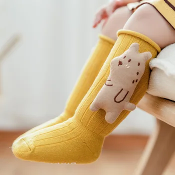 0-3Y Nové Zero-Line Voľné Ústa Vysoké Baby Deťom Dlhé Ponožky Dvojitej Ihly Veľká Bábika Polovice Trubice Ponožky
