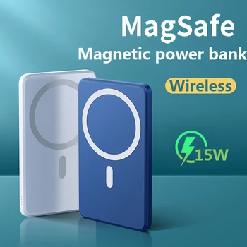 2021 NOVÉ 10000mAh 15W Magnetické Rýchlo Wireless Power Bank Pre magsafe Pre iphone 12 12pro max 12mini Externé pomocné batérie
