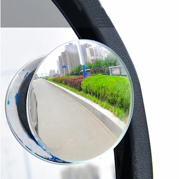 1Pc/2ks Auto 360 Stupňov Široký Uhol Vypuklé Zrkadlo Malé Okrúhle Strane Blindspot Spätné Parkovanie Zrkadlo Framless Blind Spot Zrkadlo