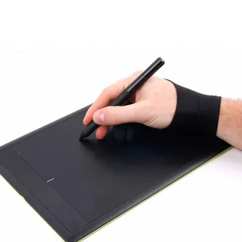 Fialová 2 Prst Anti-zablokovať Rukavice,tak Na Pravej A Ľavej Strane Umelec Kreslenie Pre Akýkoľvek Grafický Nákres Tablet