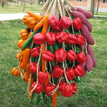 HOT PREDAJ!!! Umelé Ovocie Pena Zeleniny, Kukurica, Korenie, Cesnak Visí Fotografia Prop Domova