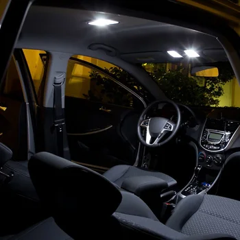8pcs Biela, Canbus Auto LED Žiarovky Interiéru, špz Svetla Kit Pre 2016 2017 2018 Renault Megane IV 4 MK4 batožinového priestoru Zrkadlo, Lampa