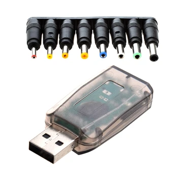 Okamžite Externá 5.1 USB 3D o Zvukovú Kartu Adaptér s 8 Sady Univerzálny Konektor DC Napájací Menič