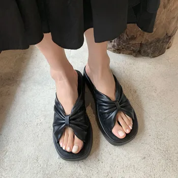 FEDONAS Najnovšie Módne Ženy Ploché Topánky 2021 Lete Originálne Kožené Pohodlné Dámske Sandále Basic Office Lady Topánky Žena