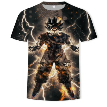 2021 Letné Módy Nové Super Svietivý 3D Tlač Vzor pánske Krátke Rukáv Trend Bežné T-Shirt Oblečenie Mužov tričko