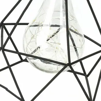 1pc 2019 Zbrusu Nový Štýl Retro, Čierne Geometrické Drôt Priemyselné LED Žiarovky Posteľ Strane Batérie stolná Lampa