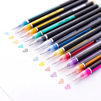 48 Farby Gélové Pero Sada Kreslenie, Maľovanie Farebné Lesk Umenie Značku Perá Škole Študent Office Písanie Papiernictvo Darčeky Dodávky
