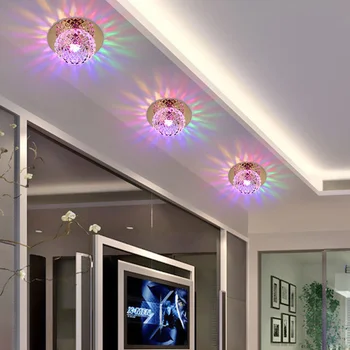 Moderné LED Stropné svietidlo Crystal 5W Domova Obývacia Izba Stropné Svetlá Chodba Svetlo Uličkou Osvetlenie Nočné Lampy WF