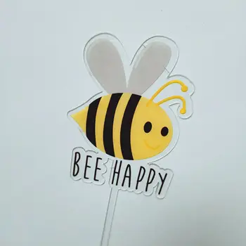 Akryl Bee Tému Happy Birthday Cake Vňaťou Ste Moje Slniečka Tortu Mulčovače, Valentína, Svadbu, Párty Dekorácie