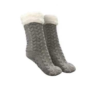 Ženy, Mužov Ponožky Zimné Unisex Papuče Ultra-Plyšové Fleece Anti-Slip Grip Teplé Super Mäkké Vysokej Kvality Hot Predaj Bielizeň