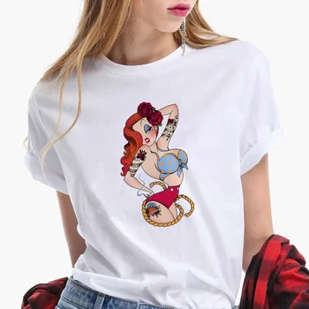 Móda Ženy Letné Tričká Krátky Rukáv Alenka V Ríši Divov Disney Tričká Dievčatá Laides Harajuku Tee Košele Ženy Oblečenie