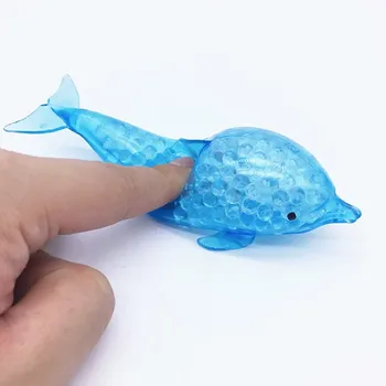 Creative Soft Dolphin Shark Odbúranie Stresu Squeeze Hračka Pre Deti Morský Živočích Model Dekompresný Ventil Loptu Deti Squeeze Hračky