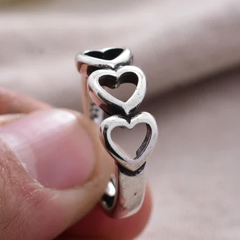 2021 Nový Príchod 925 Sterling Silver Romantická Láska Srdce Dámy Snubný Prsteň Originálne Šperky Pre Priateľku, Darček