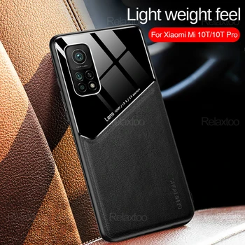 Luxusné Shockproof Business Kožené textúra Prípade Pre Xiao Mi 10 TON Pro 10 Ultra Poznámka 10 Note10 Lite CC9 Pro Držiak do Vozidla puzdro