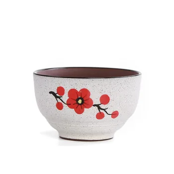 Ručne maľované fialová hliny kvet keramiky šálku čaju keramické retro krásnom dome pohostinnosť chadao Poháre