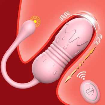 Nohavičky Bezdrôtové Diaľkové Ovládanie, Teleskopická Vibrátor Vibračné Vajíčka Nositeľné Gule Vibrátor Klitorisu Masér sexuálnu hračku pre Ženy
