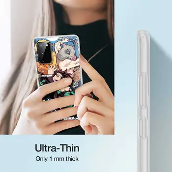 Mäkký Kryt pre Samsung Galaxy S20 FE S21 S9 S10 Plus Poznámka 20 Ultra 10 Lite 9 Capas Tpu Telefón Prípade Anime Démon Vrah