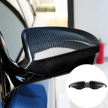 Skutočné Uhlíkových Vlákien Spätné Zrkadlo Pokrytie Spp pre BMW M5 F10 2012-2017 Auto Strane Dverí, Spätné Puzdro Auto-Styling Príslušenstvo