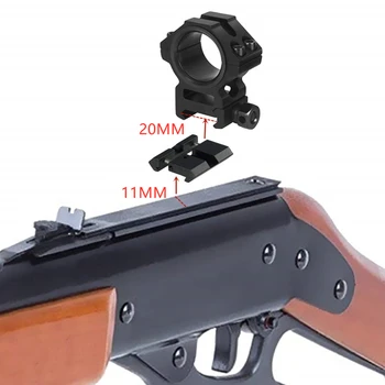 11 mm úzko spájat do 20 mm Picatinny Weaver Nízky Profil modul Snap-in Železničnej Adaptér pre Puška Rozsah Red Dot Baterka