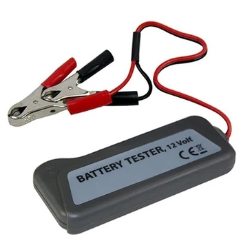 12V LED Digitálne Batérie Tester Batéria Alternátor Tester s Dvoma Klipmi Pre Auto, Motocykel, Nákladné automobily
