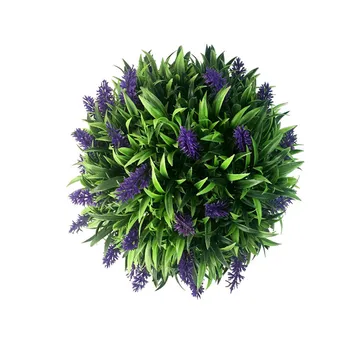 Buxus Topiary Gule Visí Kôš Rastlín Fialová Umelý Kvet Levandule