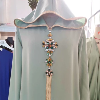 Kaftane Marocain Abaya Dubaj Turecko Islam Kaftan Moslimských Hidžáb Oblečenie Afriky Šaty Pre Ženy Župan Arabe Musulman Djellaba Femme