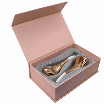 Luxusné Rose Gold Cryo Lyžica Ľadu Glóbusy V Magnet Box Masáž Tváre Stick Pre Krásu A Zdravie