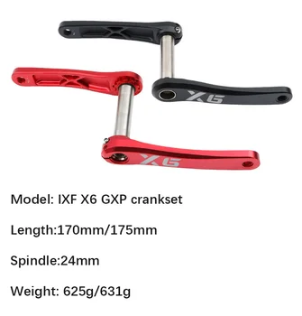 IXF GXP kuky MTB Bicykel Hliníkový 3 mm offset gxp prevodníku kolo, oválne pre Sram pákou Direct Mount X9 X0 XX1 X01 DUB 170 175 X6