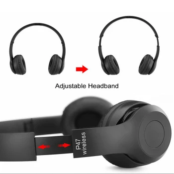 Nové slúchadlá bezdrôtové 5.0 bluetooth headset stereo hudby prilby Gaming headset Skladacia pre telefón, PC tablet Darček