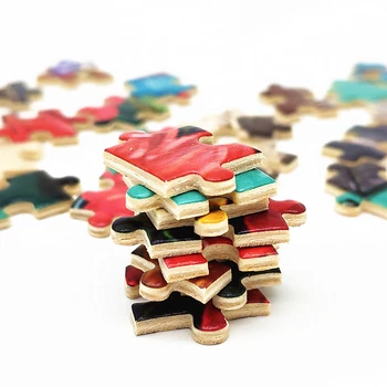 Drevené Puzzle 500 Kusov Intelektuálne Hry, Vzdelávacie Hračky pre Deti, Detský Chlapci Dievčatá Dovolenku Narodeninám
