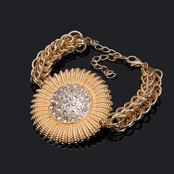 Pravé Africké Ženy, Bižutérie Nastaviť Ušľachtilé Zlato Návrhár Šperkov Nastaviť Veľkoobchod 2021 Nový Dizajn Svadobné Svadobné Šperky Set
