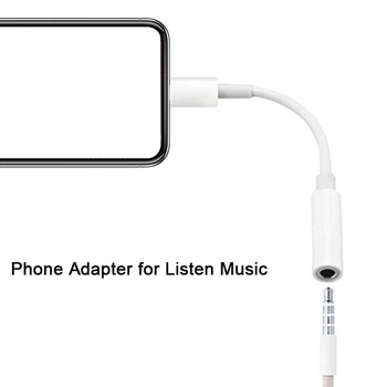 Slúchadlá Adaptér Pre iPhone 7 8 11 X XR AUX Slúchadlá Adaptador na IOS 14 11 12 13 3,5 mm Jack Samica Samec Nabíjačky Adaptéry