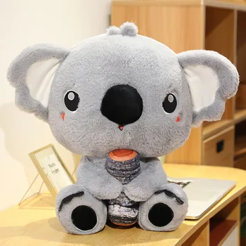 30-70 cm Rozkošný Koalas Plyšové Hračky Roztomilé Plyšové Cartoon Zvierat Austrália Dieťa Koalas Medveď Bábika s Drevom Mäkký Vankúš Deti Darček