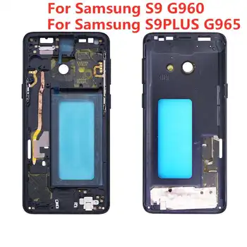 Pre Samsung galaxy S9 G960 S9 plus G965 Strede Rámu Midplate Rámu Podvozku Bývanie Časti