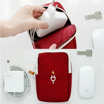 Prenosné Cestovné Kábel Taška Power Bank Puzdro na Digitálny Kábel USB Gadget Organizátor Nabíjačku Drôty Skladovanie Taška