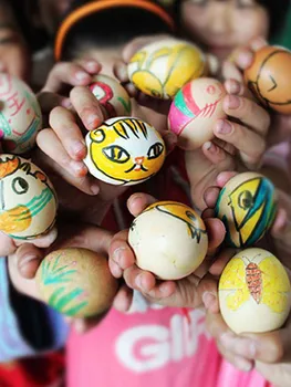 DIY Veľkonočné Plastové Vajíčko Šťastné Veľkonočné Dekorácie Painted Bird Holub Vajcia DIY Plavidlá Deti Darček Prospech Domova Veľkonočné Strany